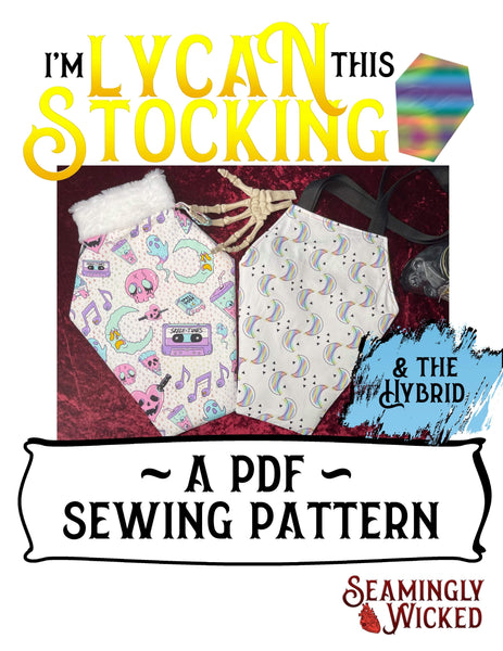Coffin Stocking Sewing Pattern with bonus Coffin Tote Sewing Pattern