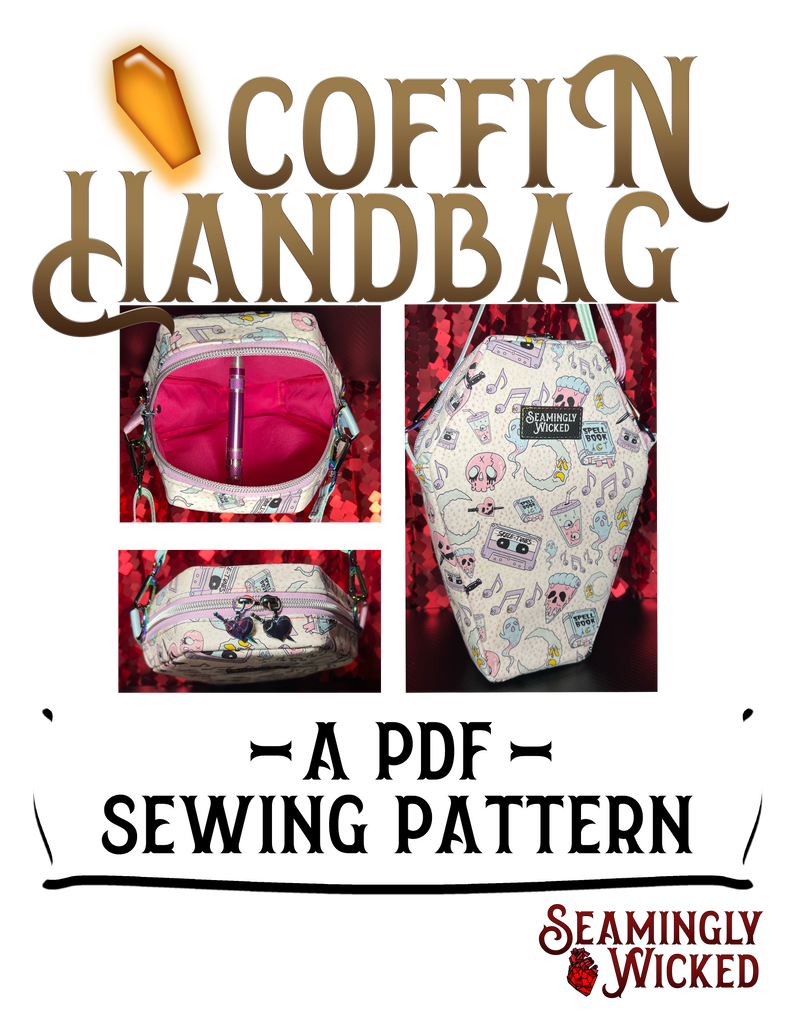 Coffin Handbag Sewing Pattern Seamingly Wicked