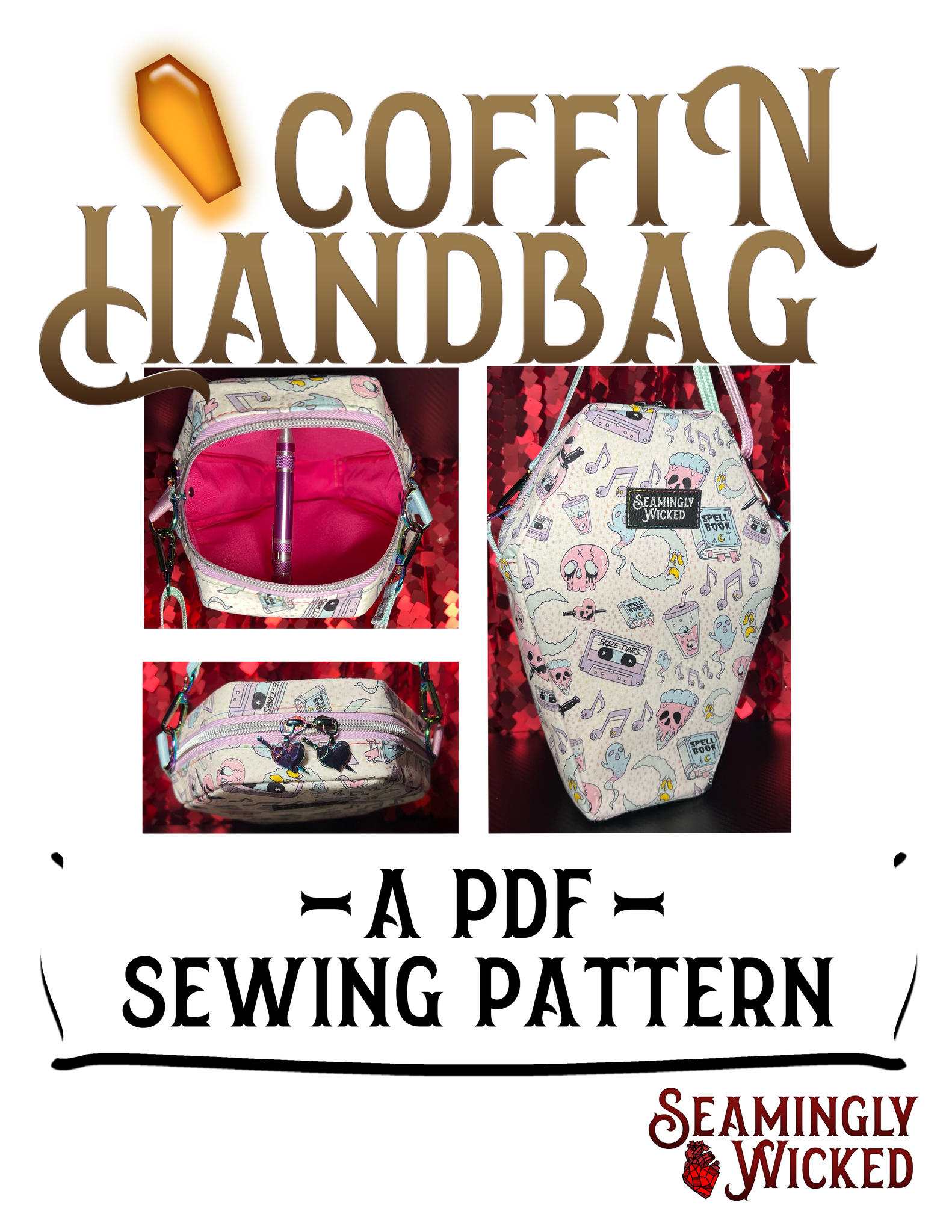 Coffin Handbag Sewing Pattern